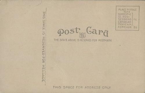 1908 Chicago $-Shield Postcards #NNO Frank Chance Back