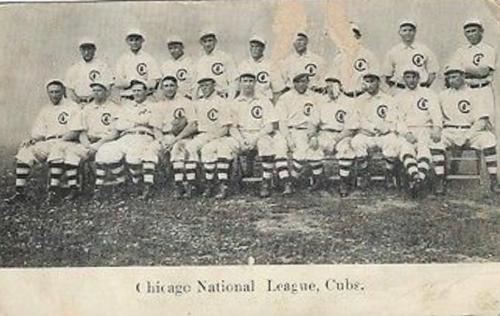 1908 Chicago $-Shield Postcards #NNO Cubs Team Photo Front