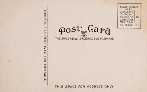 1908 Chicago $-Shield Postcards #NNO Ed Walsh Back