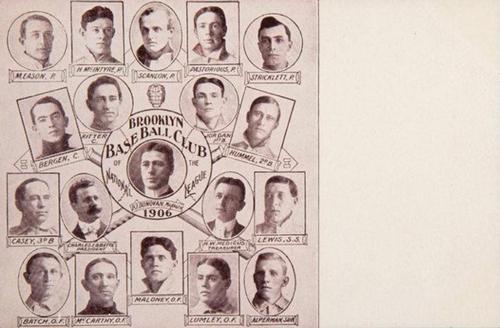 1906 Sporting Life Team Composites Postcards (W601) #NNO Brooklyn Superbas Team Composite Front