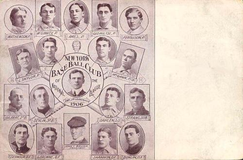 1906 Sporting Life Team Composites Postcards (W601) #NNO New York Giants Team Composite Front