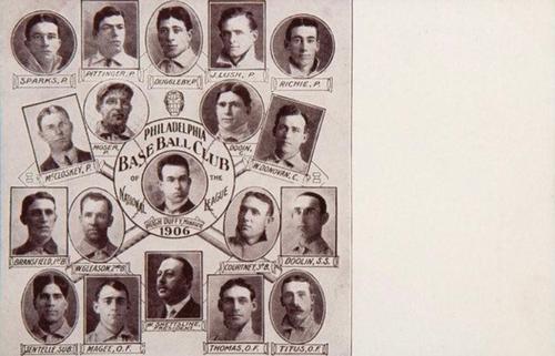 1906 Sporting Life Team Composites Postcards (W601) #NNO Philadelphia Phillies Team Composite Front