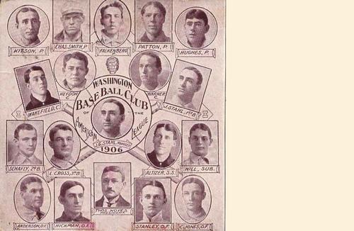 1906 Sporting Life Team Composites Postcards (W601) #NNO Washington Senators Team Composite Front