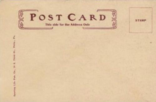 1906 Sporting Life Team Composites Postcards (W601) #NNO New York Highlanders Team Composite Back