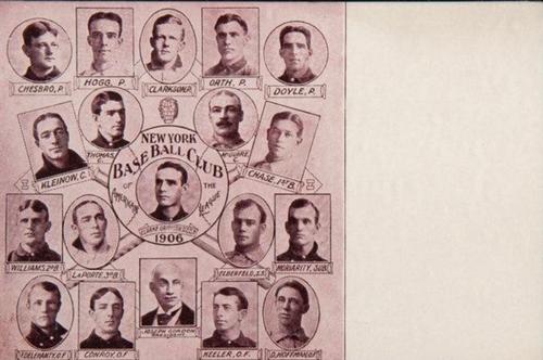 1906 Sporting Life Team Composites Postcards (W601) #NNO New York Highlanders Team Composite Front