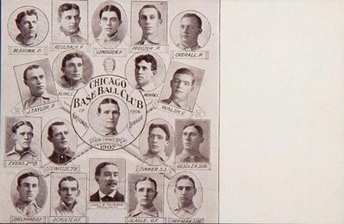 1906 Sporting Life Team Composites Postcards (W601) #NNO Chicago Cubs Team Composite; Front