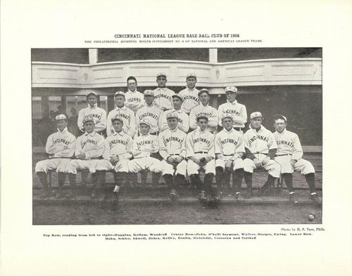 1904 Sporting Boiler Supplements #5 1904 Cincinnati Reds Team Photo Front