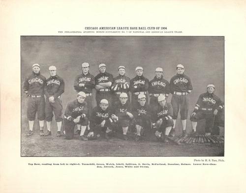 1904 Sporting Boiler Supplements #7 1904 Chicago White Sox Team Photo Front