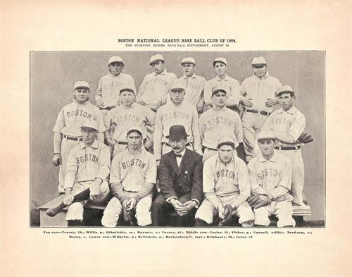 1904 Sporting Boiler Supplements #NNO 1904 Boston Beaneaters Team Photo Front