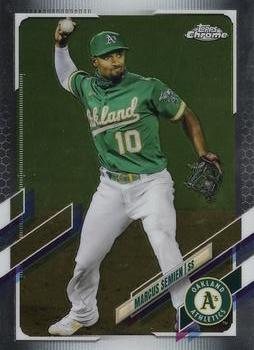2021 Topps Chrome #8 Marcus Semien Front