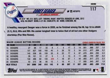 2021 Topps Chrome #117 Corey Seager Back