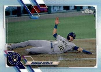 2021 Topps Chrome #18 Christian Yelich Front