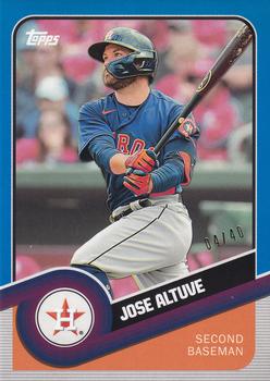 2020 Topps Brooklyn Collection - Blue #46 Jose Altuve Front