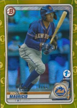 2020 Bowman Draft 1st Edition - Gold #BD-199 Ronny Mauricio Front