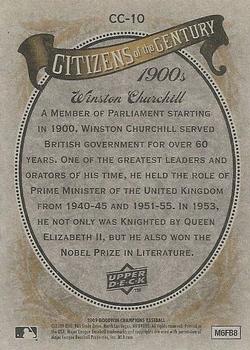 2009 Upper Deck Goodwin Champions - Citizens of the Century #CC-10 Winston Churchill Back