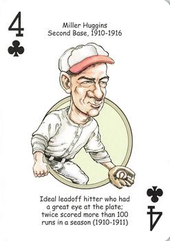 2006 Hero Decks St. Louis Cardinals Baseball Heroes Playing Cards #4♣ Miller Huggins Front