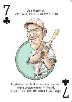 2006 Hero Decks St. Louis Cardinals Baseball Heroes Playing Cards #7♣ Joe Medwick Front