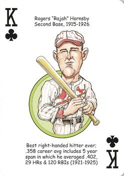 2006 Hero Decks St. Louis Cardinals Baseball Heroes Playing Cards #K♣ Rogers Hornsby Front