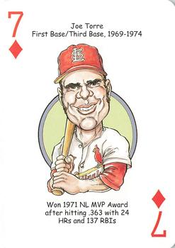 2006 Hero Decks St. Louis Cardinals Baseball Heroes Playing Cards #7♦ Joe Torre Front