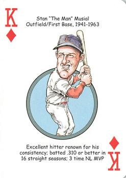 2006 Hero Decks St. Louis Cardinals Baseball Heroes Playing Cards #K♦ Stan Musial Front