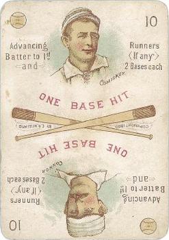 1889 E. R. Williams Card Game #10a Charles Comiskey / Roger Connor Front