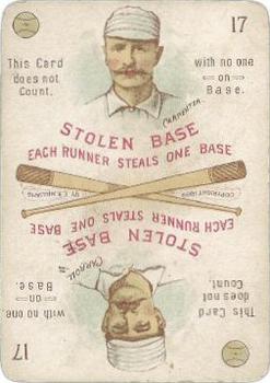 1889 E. R. Williams Card Game #17b Hick Carpenter / Cliff Carroll Front