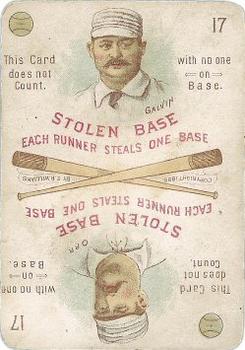 1889 E. R. Williams Card Game #17c Pud Galvin / Dave Orr Front
