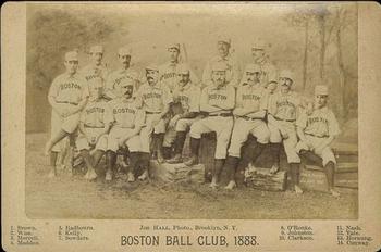 1888 Joseph Hall Cabinets #NNO Boston Ball Club, 1888 Front