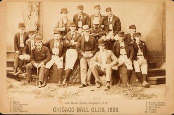 1888 Joseph Hall Cabinets #NNO Chicago Ball Club, 1888 Front