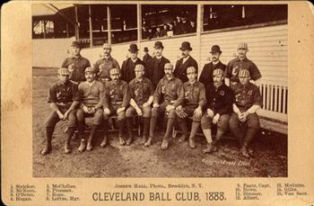 1888 Joseph Hall Cabinets #NNO Cleveland Ball Club, 1888 Front