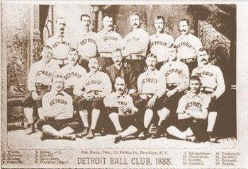 1888 Joseph Hall Cabinets #NNO Detroit Ball Club, 1888 Front