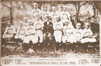 1888 Joseph Hall Cabinets #NNO Indianapolis Ball Club, 1888 Front
