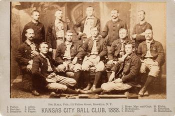 1888 Joseph Hall Cabinets #NNO Kansas City Ball Club, 1888 Front