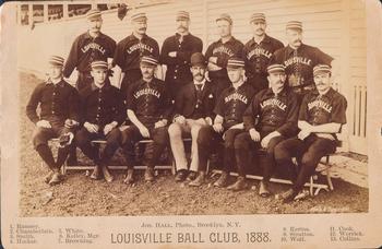 1888 Joseph Hall Cabinets #NNO Louisville Ball Club, 1888 Front