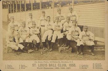 1888 Joseph Hall Cabinets #NNO St. Louis Ball Club, 1888 Front