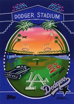 2020 Topps x Efdot Iconic Stadium Series #NNO Dodger Stadium Front