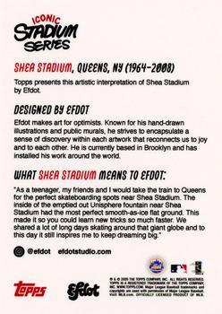 2020 Topps x Efdot Iconic Stadium Series #NNO Shea Stadium Back