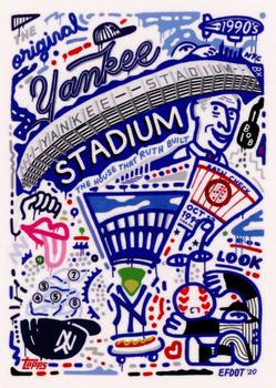 2020 Topps x Efdot Iconic Stadium Series #NNO Yankee Stadium Front