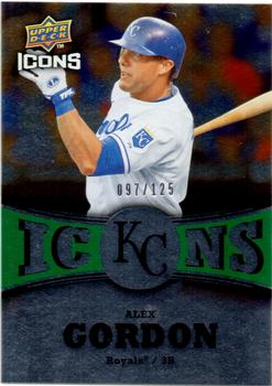 2009 Upper Deck Icons - Icons Green #IC-AG Alex Gordon Front