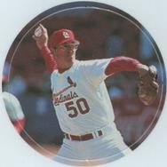 1995 Colonial St. Louis Cardinals Collectors Set Milk Caps #NNO Tom Henke Front