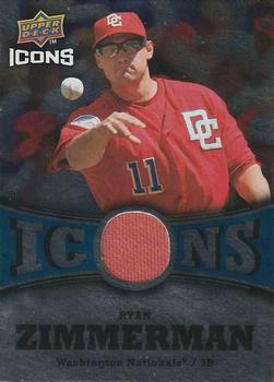 2009 Upper Deck Icons - Icons Jerseys #IC-RZ Ryan Zimmerman Front