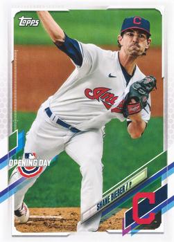 2021 Topps Opening Day #25 Shane Bieber Front