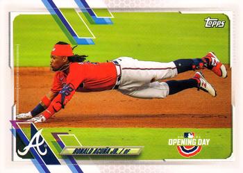 2021 Topps Opening Day #150 Ronald Acuña Jr. Front