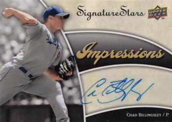2009 Upper Deck Signature Stars - Impressions Signatures #IMP-CB Chad Billingsley Front