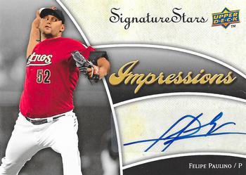 2009 Upper Deck Signature Stars - Impressions Signatures #IMP-FP Felipe Paulino Front