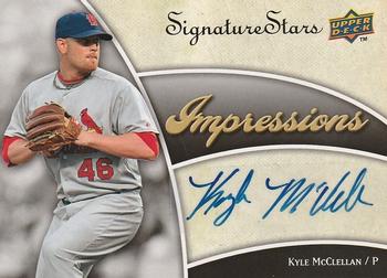2009 Upper Deck Signature Stars - Impressions Signatures #IMP-KM Kyle McClellan Front