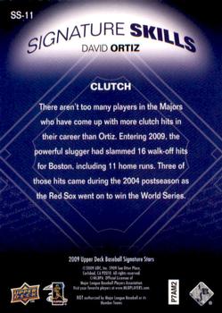 2009 Upper Deck Signature Stars - Signature Skills #SS-11 David Ortiz Back