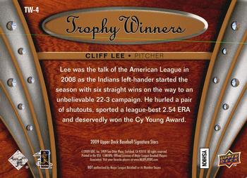 2009 Upper Deck Signature Stars - Trophy Winners #TW-4 Cliff Lee Back