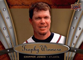 2009 Upper Deck Signature Stars - Trophy Winners #TW-5 Chipper Jones Front
