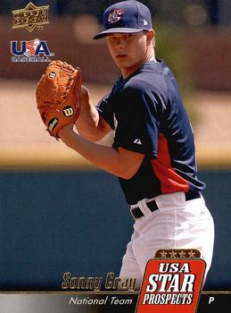 2009 Upper Deck Signature Stars - USA Star Prospects #USA-29 Sonny Gray Front
